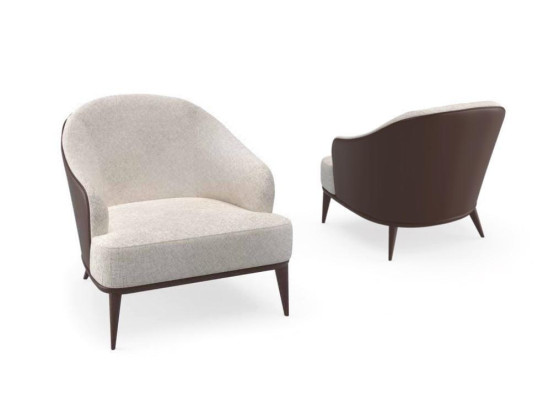 Fotel Siedziba Nowoczesny Design Salon Brązowy Luksusowy Telewizor Fotel