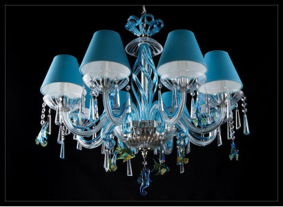 Blue Lampa sufitowa Lights Design żyrandol Lampy żyrandol kryształ
