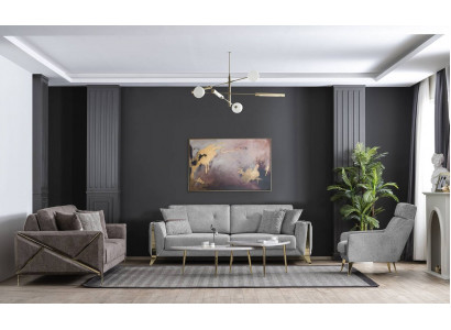 Zestaw do salonu 331 miejsce do siedzenia 2х Stoliki do fotelika Modern Meble Design Luxury