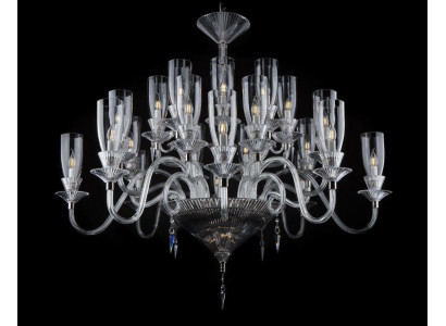 XXL Lampa 26x żyrandol Pałac Villa D'Este Światła kryształowej Lampy żyrandol