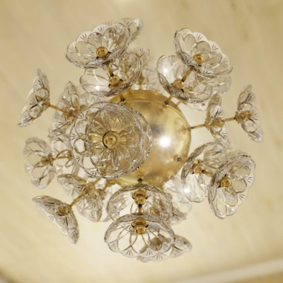 kryształ żyrandol Lampa sufitowa lampa wisząca Elite Bohemia Flower Neuf