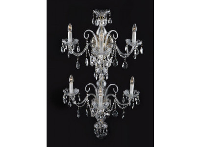 Lampa ścienna Bohemia żyrandol Lampa ścienna w stylu antycznym, nowa
