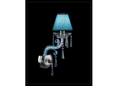 Lampa ścienna Bohemia niebieska żyrandol Lampa Lampenwelt kinkiet Lampy