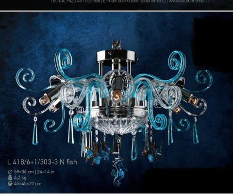 kryształowa Lampa Lampa Lampa sufitowa żyrandol Lampa Bohemia