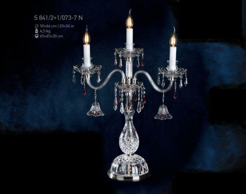 Lampa stołowa w stylu barokowym żyrandol Stolik lampki nocne Bohemia