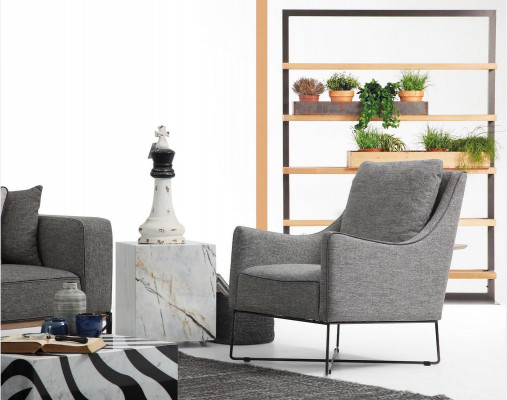 Zestaw sofowy 431 miejsce do siedzenia Sofa Nowoczesny zestaw materiałowy Szary Grupa Living Room