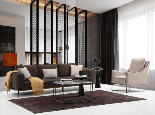 Zestaw sofowy 431 miejsce do siedzenia Sofa Ustawić Sofy Beżowe Fotel Nowoczesny Zestaw