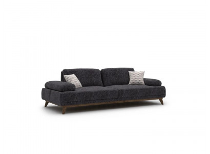 Sofa dwuosobowa Meble tapicerowane miejsce siedzące Kanapa Podkładka Materiałowa Kanapy do salonu Szara