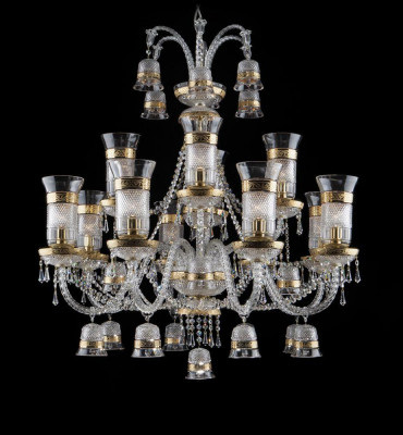 Pałac Królewski Czechy żyrandol Lampa Lampa sufitowa Oświetlenie 12x Lampy