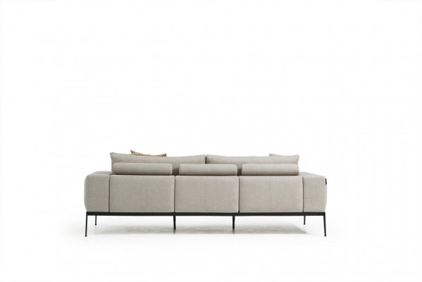 Sofa trzyosobowa 3 miejsce siedzące sofy beżowy materiałowy salon luksusowy nowoczesny nowy