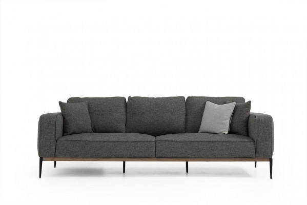 Sofa trzyosobowa 3 miejsce do siedzenia Materiał Nowoczesne sofy Design Salon Szary