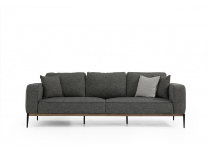 Sofa trzyosobowa 3 miejsce do siedzenia Materiał Nowoczesne sofy Design Salon Szary