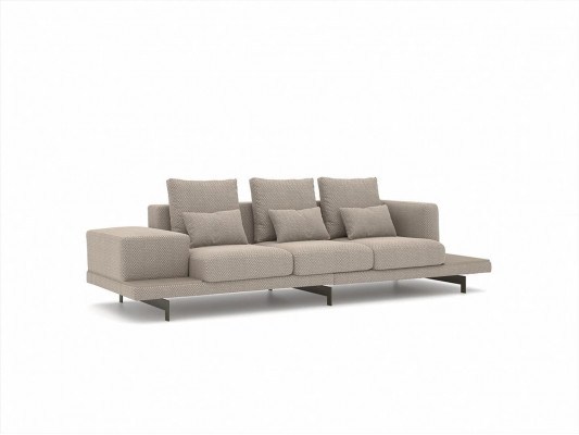 Pokój dzienny kompletny 2x sofa trzyosobowa Włókienniczy Meble tapicerowane Fotel Neu stolik kawowy