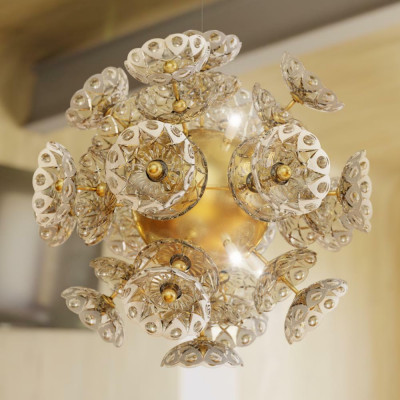 Elite żyrandol Bohemia Flower Lampa sufitowa Żyrandol Oświetlenie
