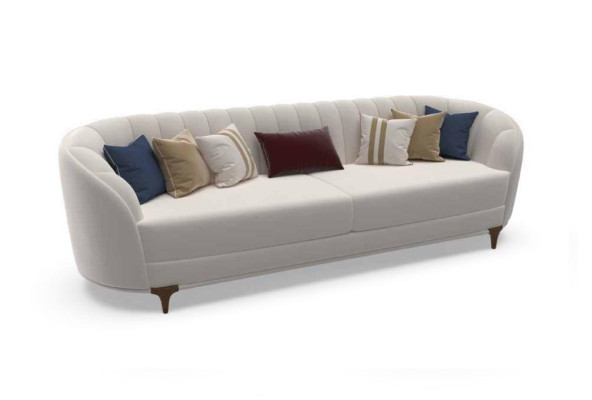 Nowoczesna biała sofa w salonie Ekskluzywne 3 miejsca do siedzenia, sofy 250cm luksusowe
