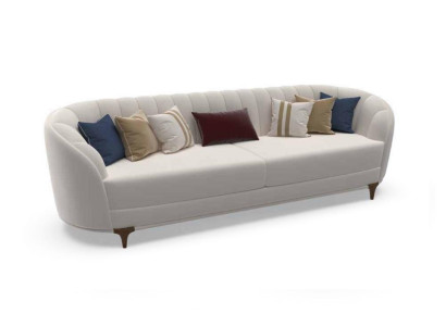 Nowoczesna biała sofa w salonie Ekskluzywne 3 miejsca do siedzenia, sofy 250cm luksusowe