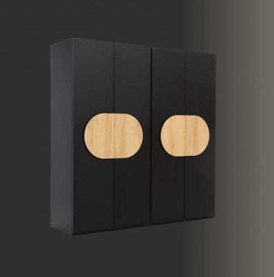 Szafa Szara Luksusowe Drewno Sypialnia Szafa Design Szafa Szafa