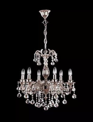Lampa żyrandol Lampa klasyczny luksusowy salon Chrome kryształ