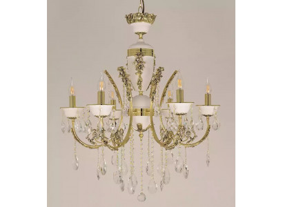 Luksusowa żyrandolowa Lampa sufitowa Lustre Lampa sufitowa Złoty kryształ 60x100cm