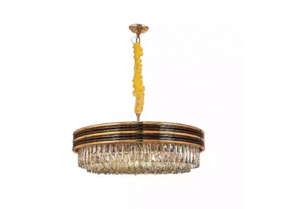 Okrągły Lampa Lampa żyrandol sufitowy złoty żyrandol Lampa sufitowa żyrandol kryształowy
