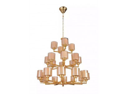 żyrandol Lampa Sufitowa Nowoczesna Złota Lampa sufitowa Żyrandol Szkło XXL