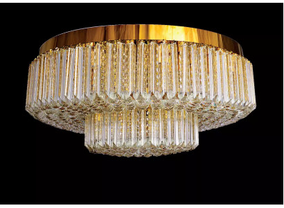 żyrandol lampa sufitowa luksusowy okrągły żyrandol lampa złote światła