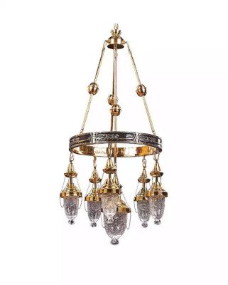 Lampa sufitowa żyrandol lampa wisząca salon luksusowa lampa w połysku
