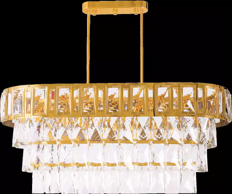 Owalna żyrandol Lampa sufitowa Lampa Lustre żyrandolowa lampa sufitowa kryształowa