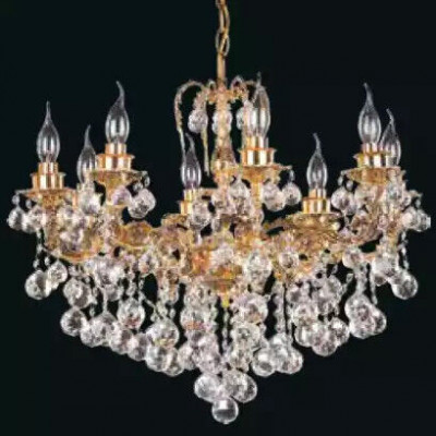 Luksusowy żyrandol żyrandol Lampa sufitowa żyrandol sufitowy Crystal Art Gold