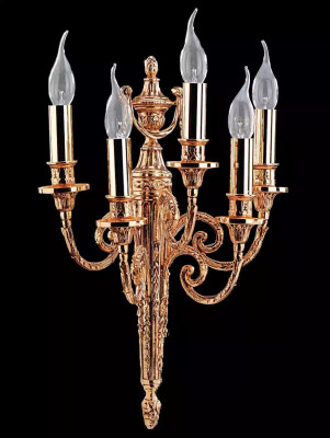 Kinkiet Kinkiet Lampy Ściana Świece Świece Złote Kinkiety Lampa