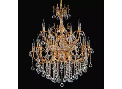 Żyrandol sufitowy luksusowy żyrandol Lampa sufitowa żyrandol kryształowy złoty 75x125