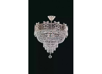 Żyrandol sufitowy luksusowy żyrandol Lampa sufitowa żyrandol srebrny kryształ Lampa