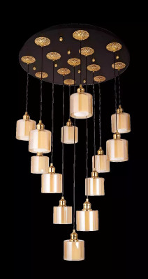 żyrandol Lampa Sufitowa do Salonu Lampa sufitowa Żyrandol Nowoczesny Złoty