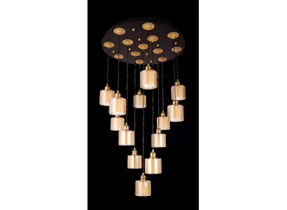 żyrandol Lampa Sufitowa do Salonu Lampa sufitowa Żyrandol Nowoczesny Złoty
