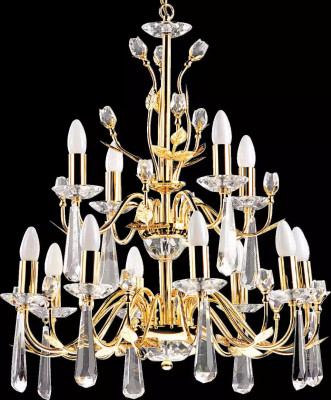 Luksusowy żyrandol Lampa sufitowa żyrandol lampa sufitowa Crystal Gold