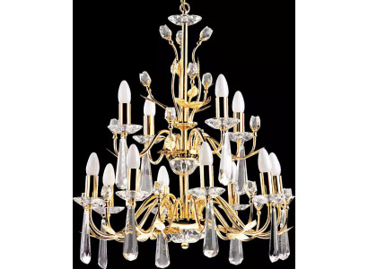 Luksusowy żyrandol Lampa sufitowa żyrandol lampa sufitowa Crystal Gold