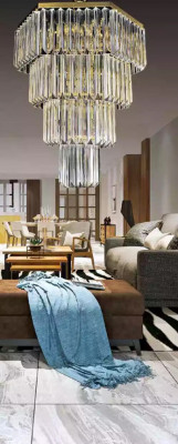 żyrandol styl nowoczesna lampa sufitowa projekt luksusowe nowe złoto