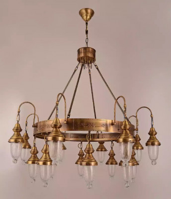 Antyk style Lampa Lampa żyrandol Knight Okrągłe Lampy Lampa sufitowa