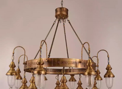 Antyk style Lampa Lampa żyrandol Knight Okrągłe Lampy Lampa sufitowa