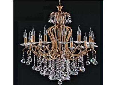Luksusowy żyrandol sufitowy żyrandol Lampa sufitowa kryształowa złota 88x100