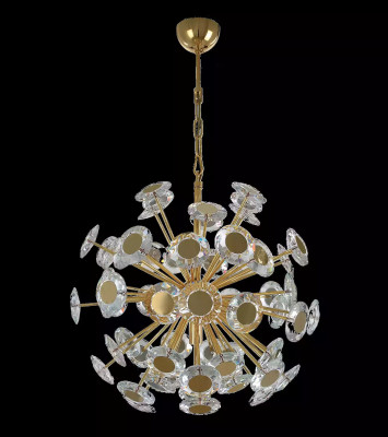 Żyrandol żyrandol Żyrandol Sufitowy Złoty Lampa sufitowa kryształowa Modern