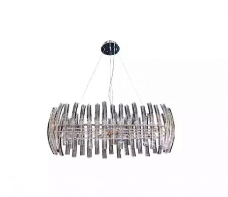żyrandol Crystal dla Salon w luksusowym kolorze Chromu
