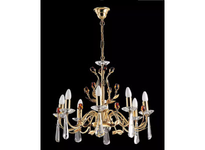 Eleganckie złote żyrandole żyrandole sufitowe wiszące nowoczesne lampy sufitowe