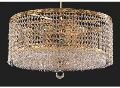 Żyrandol Lampa Sufitowa Luksusowy Złoty żyrandol Okrągły Lampa sufitowa kryształ Art