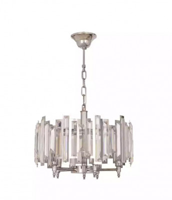 Okrągły Lampa Lampa Srebrna Lampa sufitowa Oświetlenie Lampa 50x65cm