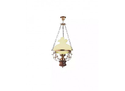 Lampa sufitowa Lampa żyrandol sufitowy żyrandol Szkło beżowy barokowy