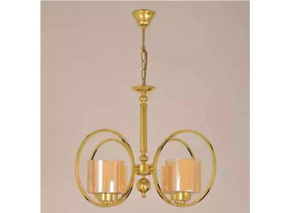 Lampa sufitowa w kolorze złotym luksusowy sufit ze szkła lustrzanego do salonu