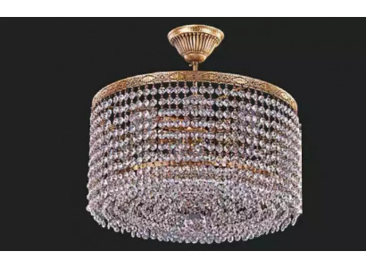 Okrągły żyrandol lampa sufitowa luksusowy złoty żyrandol Lampa sufitowa kryształ Art