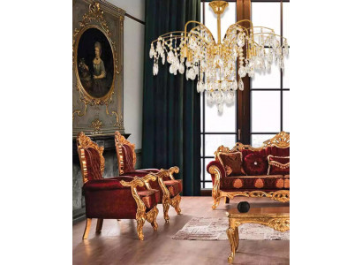 żyrandol French Gold w Living Room Lampa luksusowe Lampy