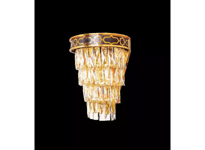 Kinkiety kinkiet kinkiet żyrandol Ściana Lampy kryształowe złote